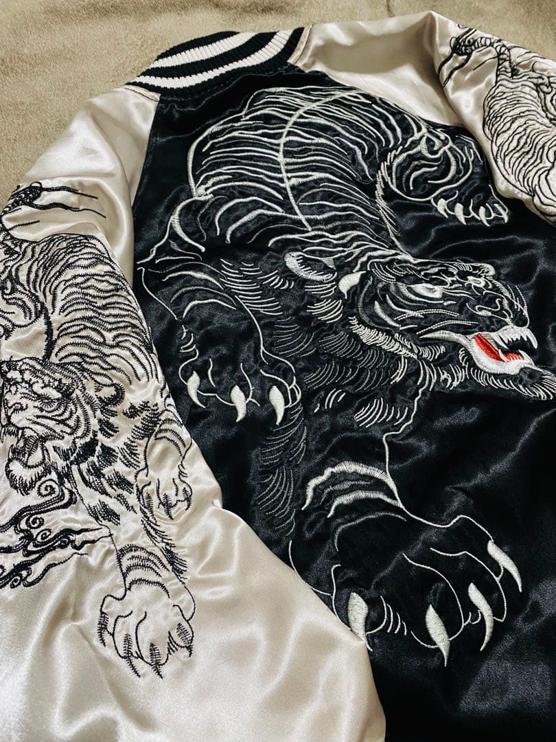 90s vintage studio hiro 虎日本限定 スカジャン サテン