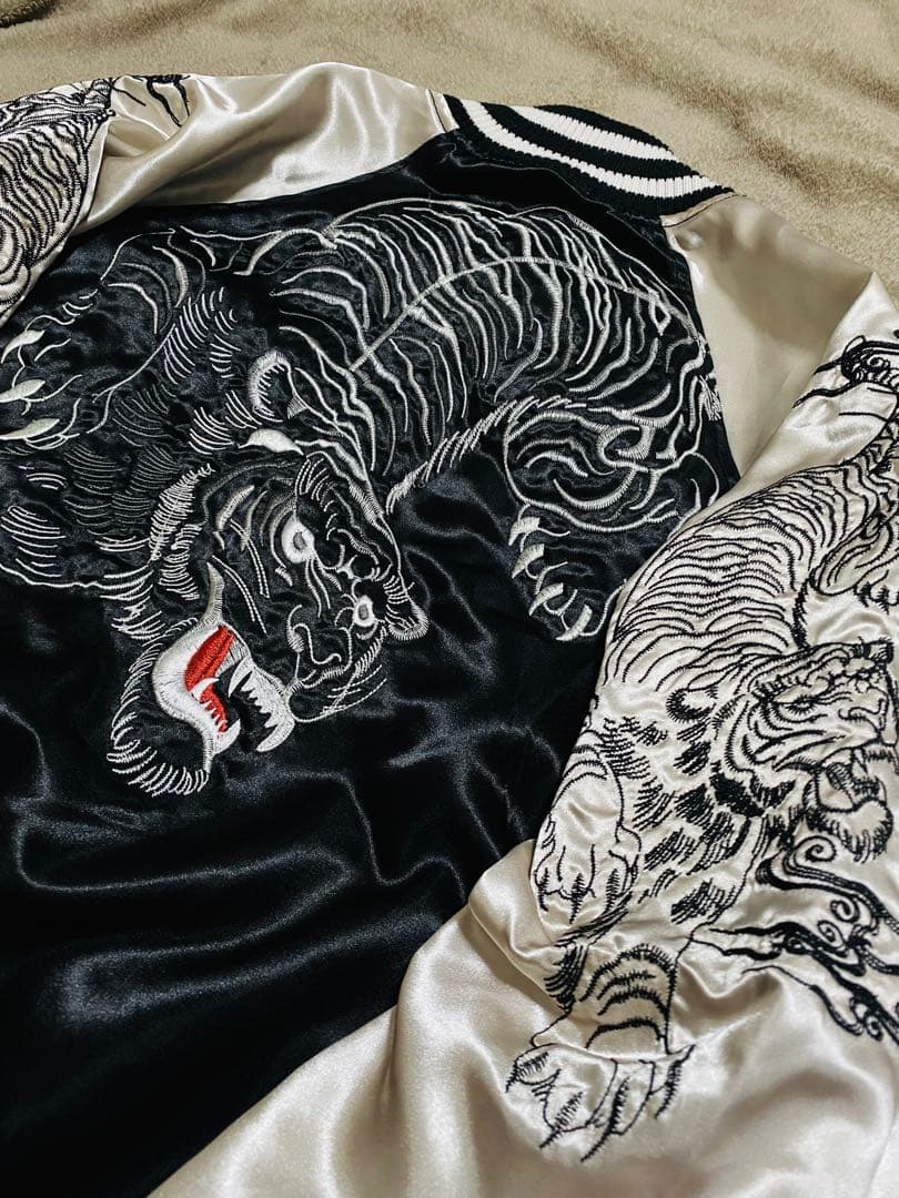 90s vintage studio hiro 虎日本限定 スカジャン サテン