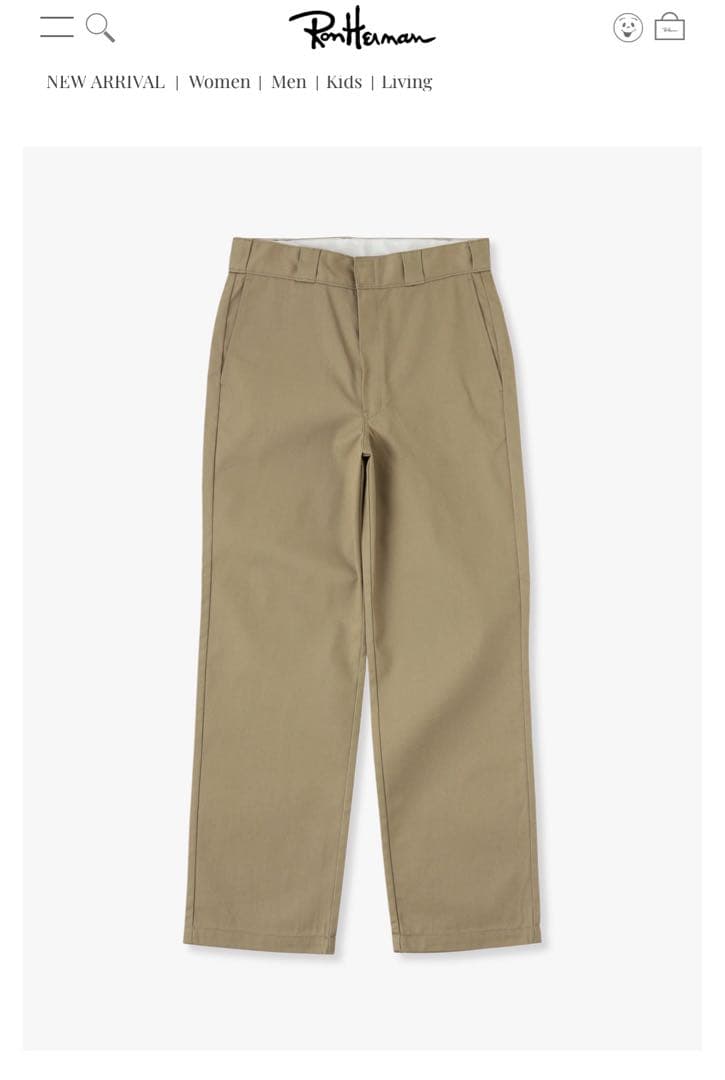 ロンハーマン　ディッキーズ　チノ　ワークチノパンツ