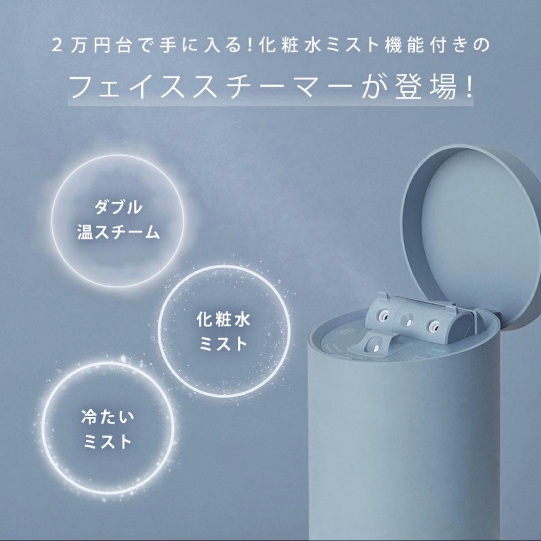 SALONIA 美顔器ピュアブライトスチーマー　コンパクト 温冷 化粧水ミスト