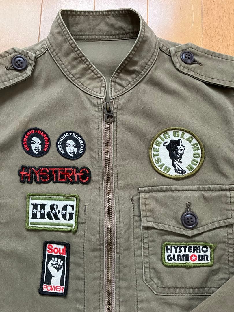HYSTERIC GLAMOUR ヒステリックグラマー＊カーキワッペンジャケット