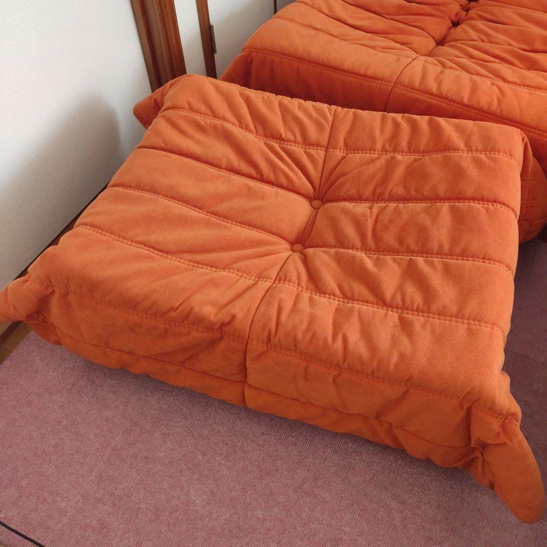 リーンロゼ トーゴ togo ソファ リプロダクト オットマン付き 1人掛け