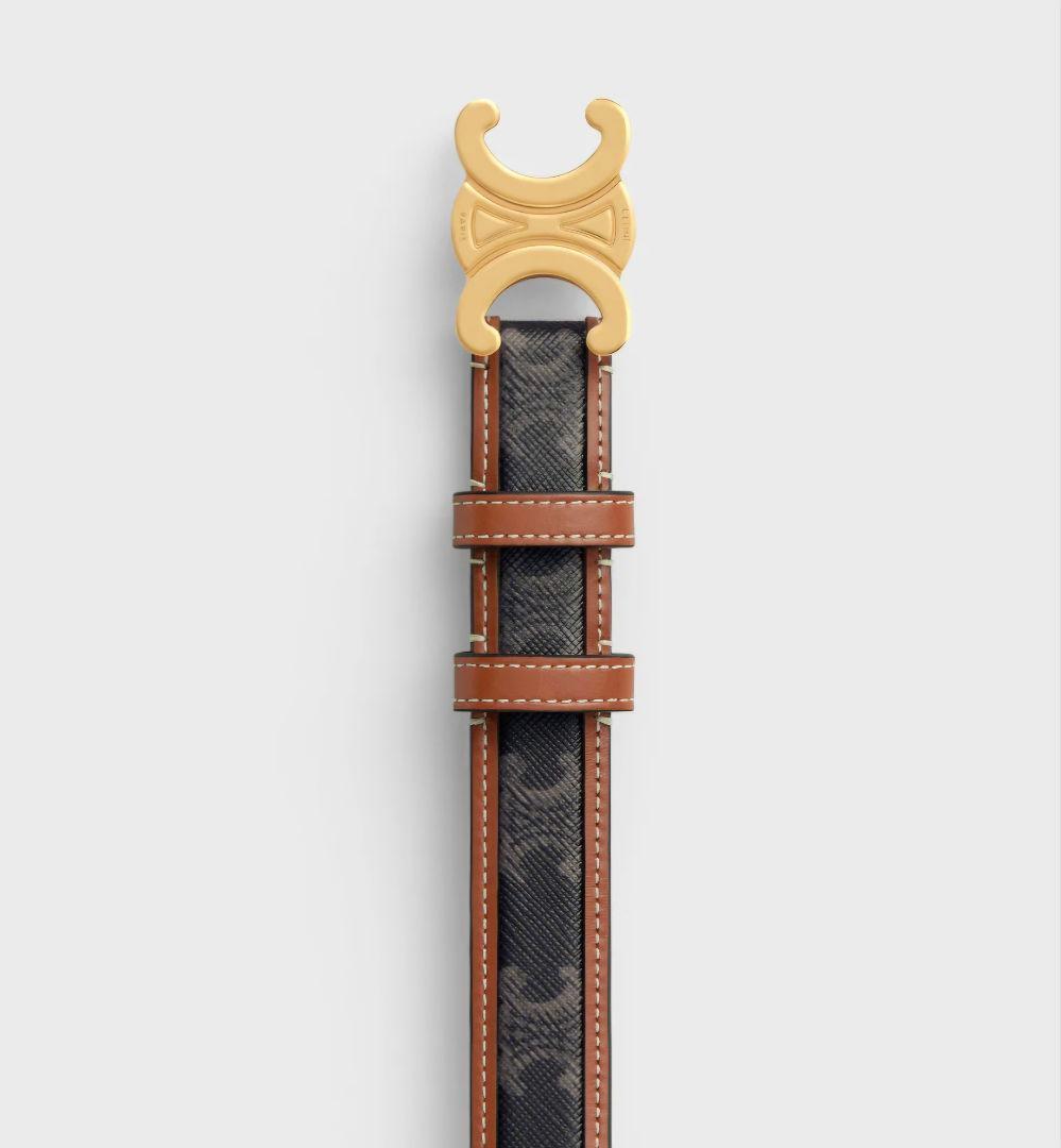 再値下げ！CELINE ミディアム 25MM トリオンフ ベルト 85