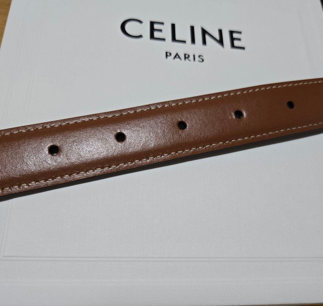 再値下げ！CELINE ミディアム 25MM トリオンフ ベルト 85
