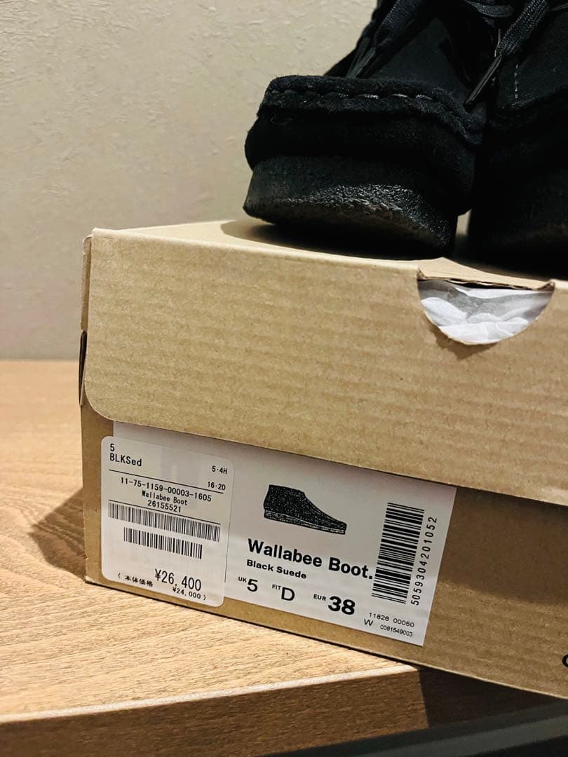 CLARKS/クラークス ワラビーブーツ 38