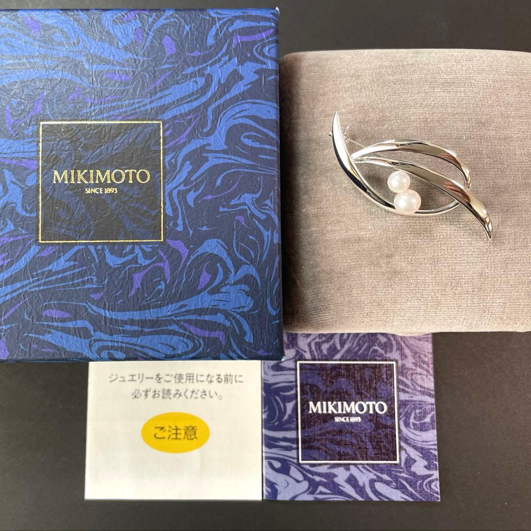 新品　ミキモト　パールブローチ　入学式　卒業式　ブランド　ケース付き