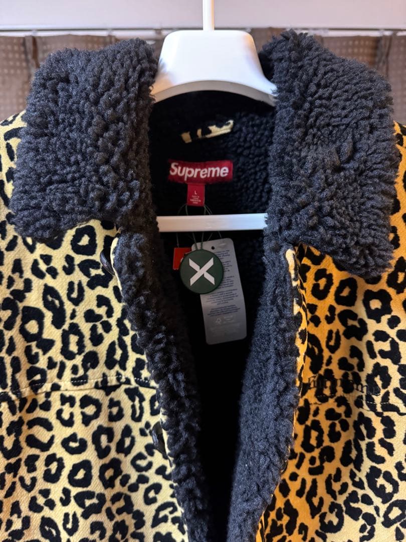 ジャケット・アウター Supreme Uncut Corduroy Car Coat Leopard