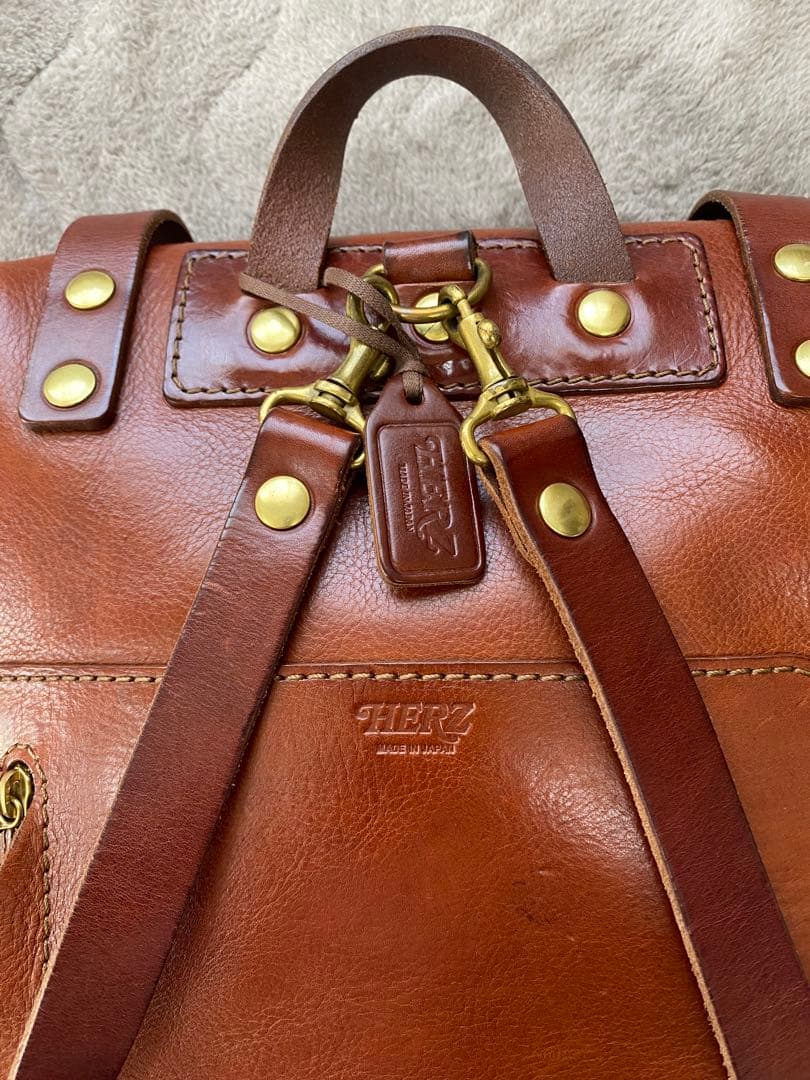 【お値下げ】HERZ ラックスリュック R-143-N ブラウン(内ポケット付)