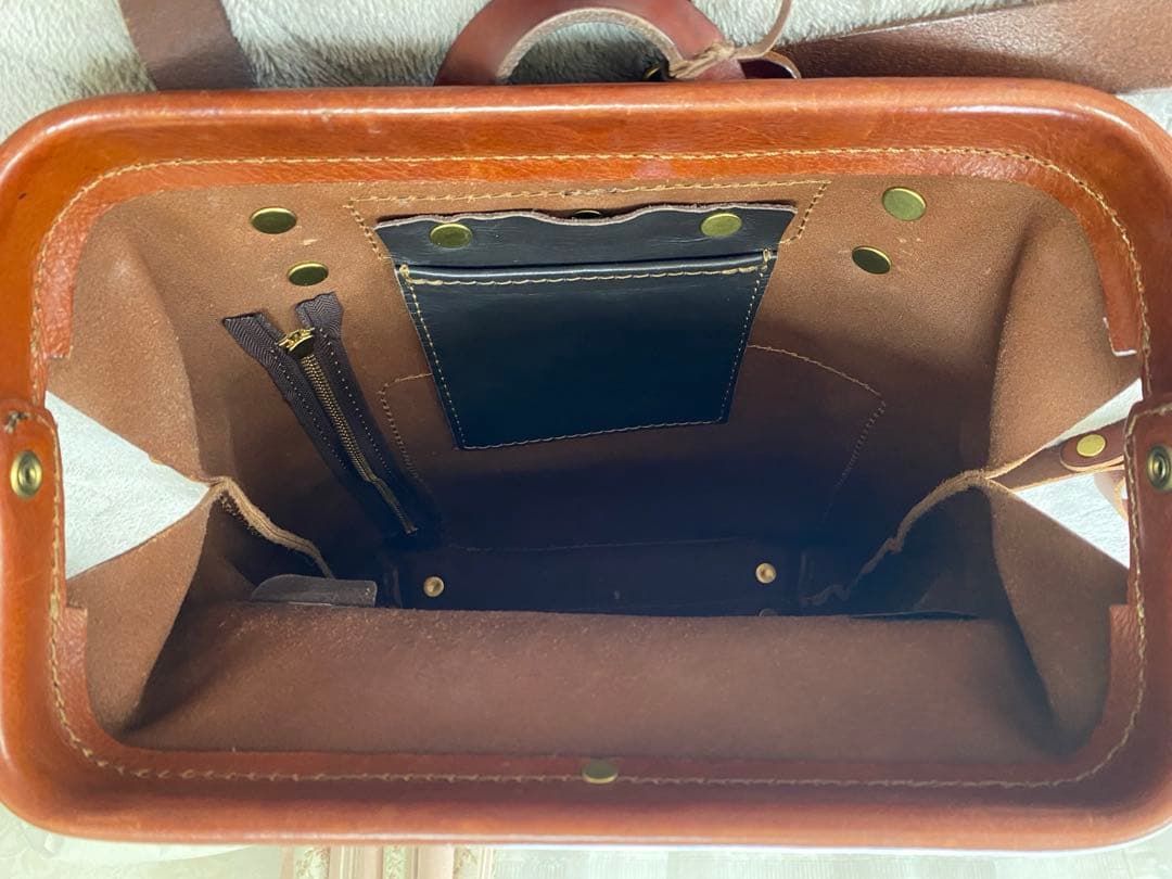 【お値下げ】HERZ ラックスリュック R-143-N ブラウン(内ポケット付)