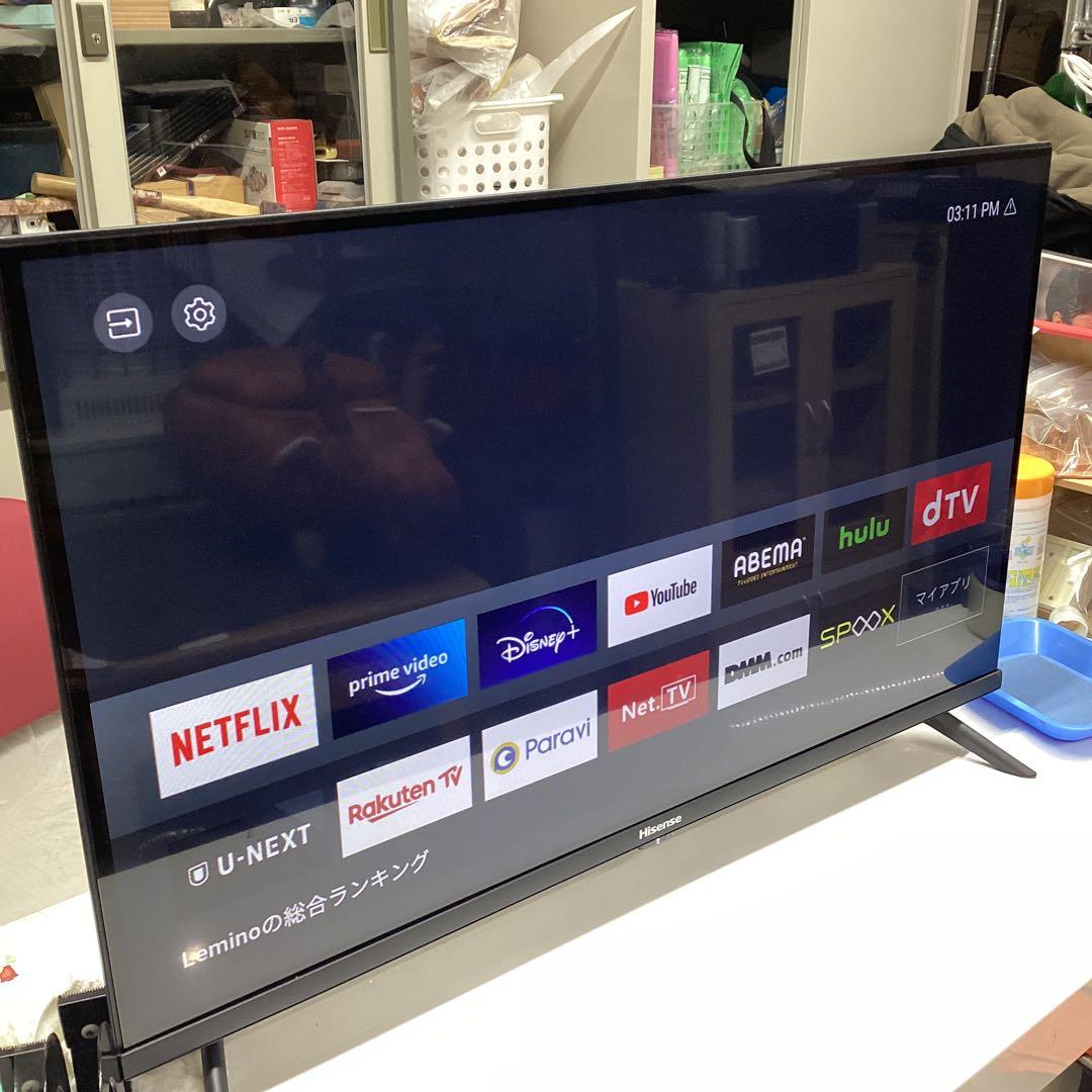 2023年製！32V型 液晶テレビ スマートテレビ 32A40H 動画アプリ搭載