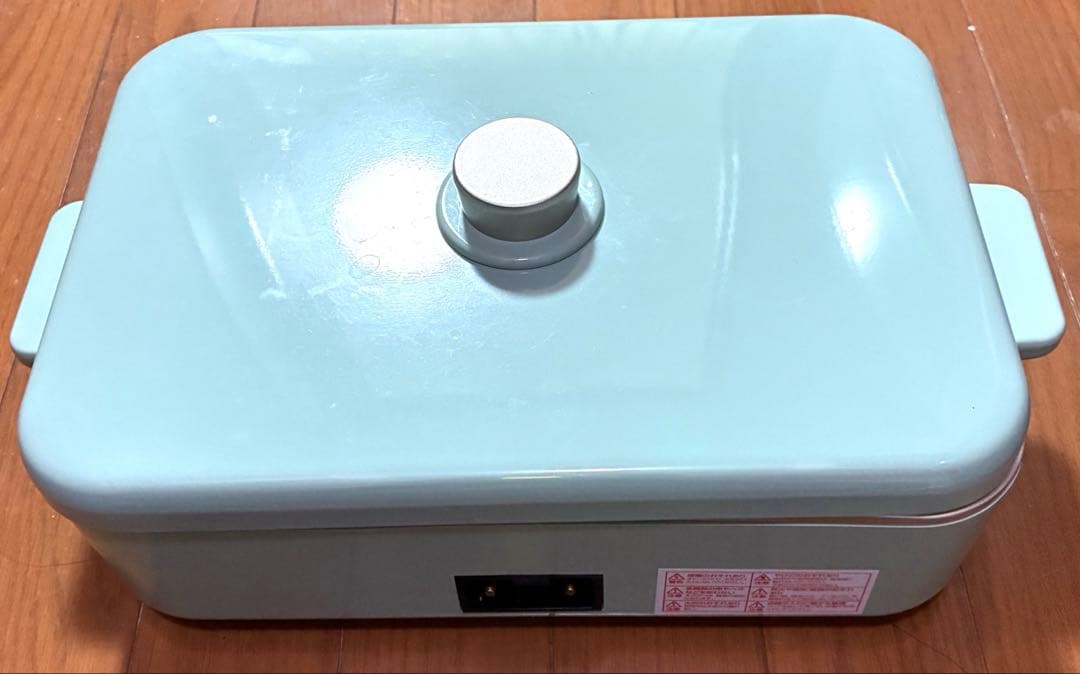 ★Lito リエット★ミントグリーン 蓋付きマルチホットプレート