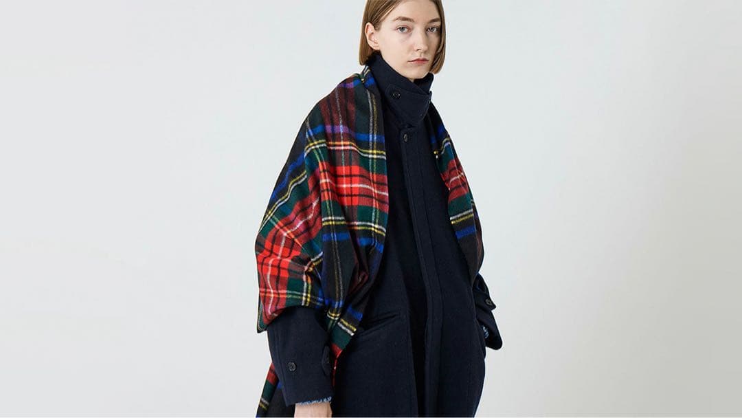 も*こ様 ジョンストンズ オブ エルガン カシミヤ 大判マフラー ショール チェ