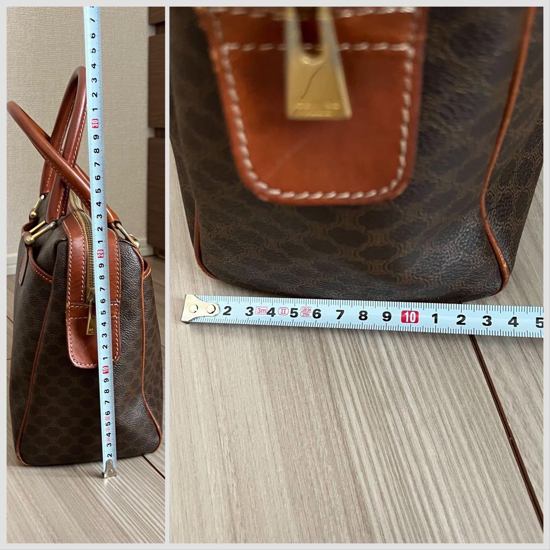 オールドセリーヌ マカダム柄 ボストンバッグ ヴィンテージ old celine