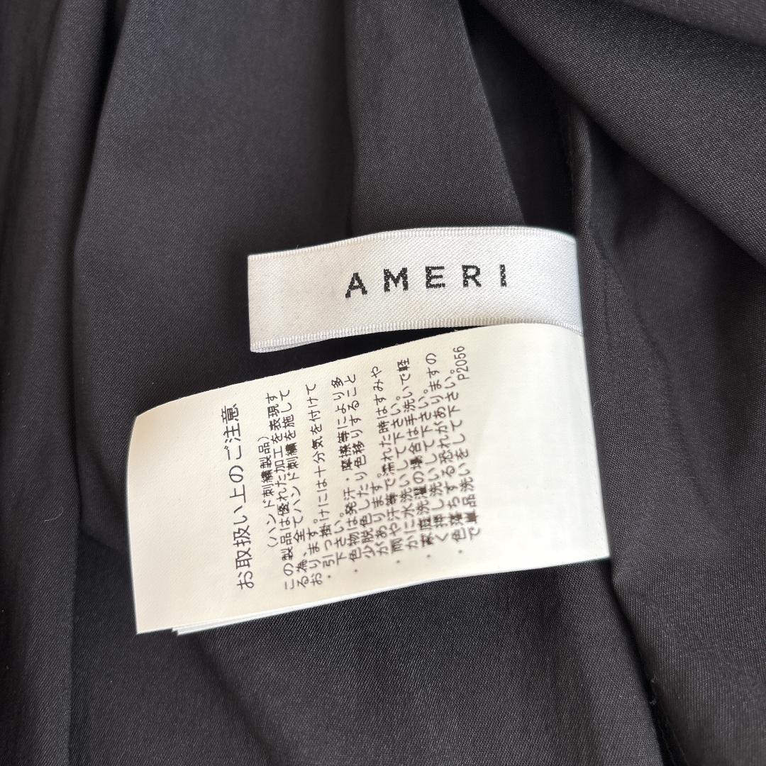 【未使用品】Ameri BLOOM SHIRRING SHIRT ブラック