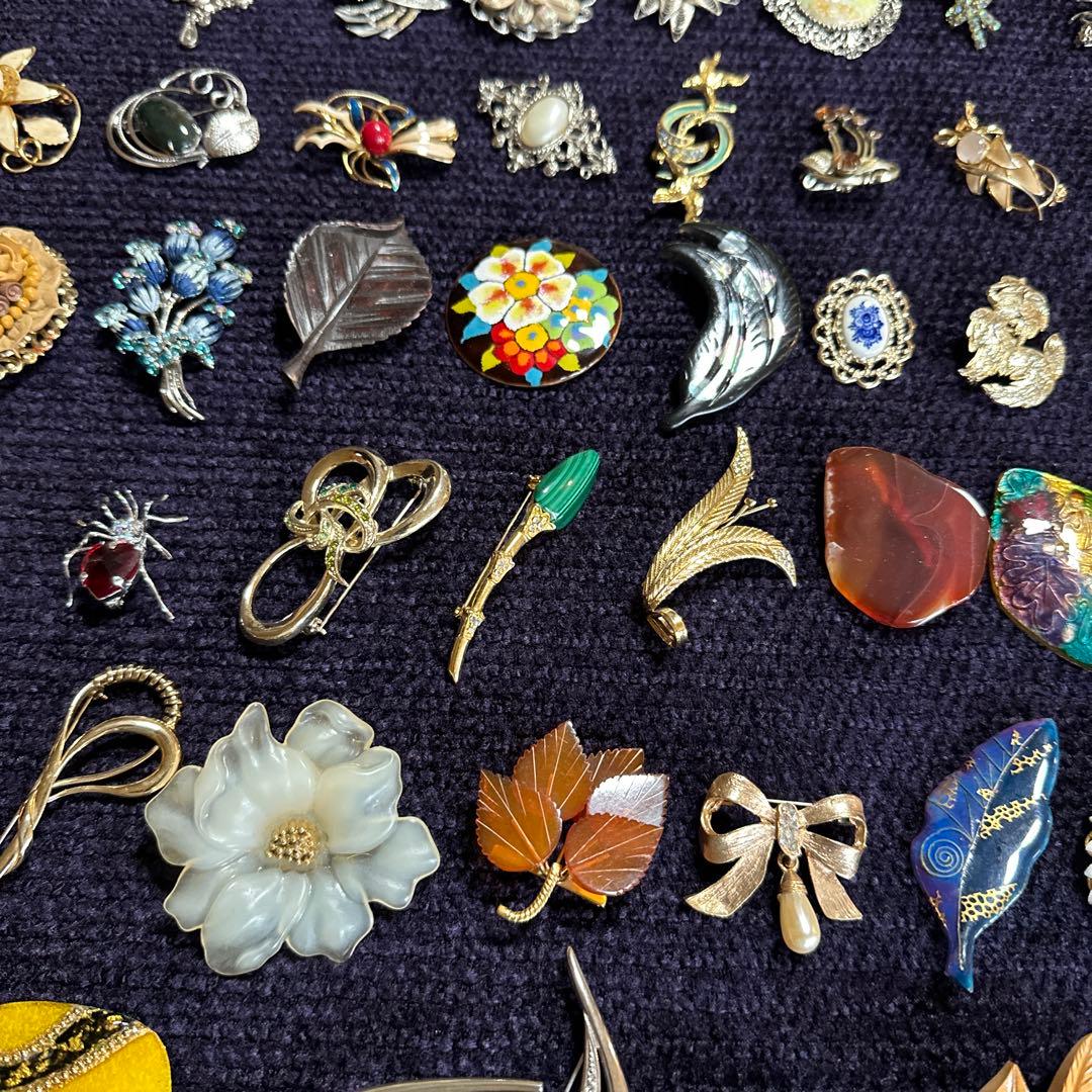 【vintage】ブローチ　大量　130点以上　まとめ売り