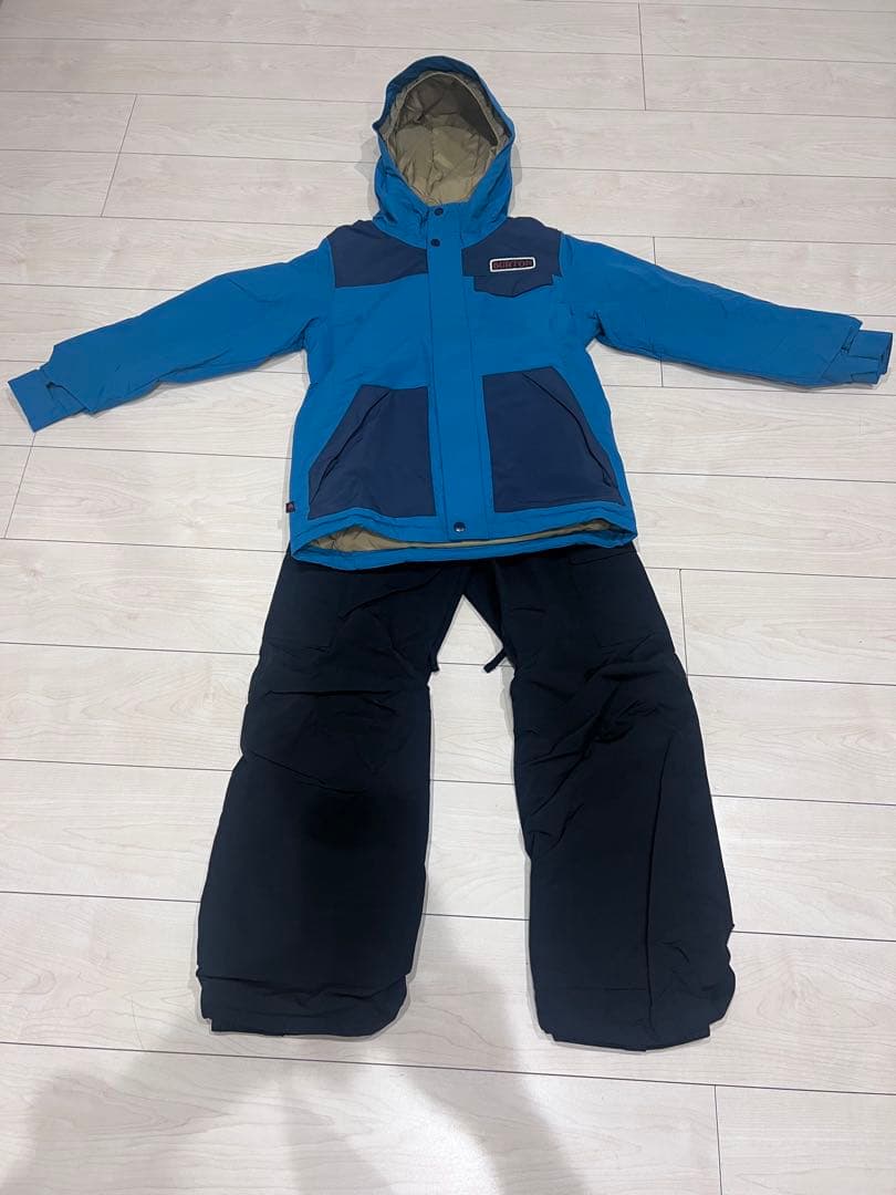 BURTON スノーボードウェア Mサイズ 青/黒　子供用　140