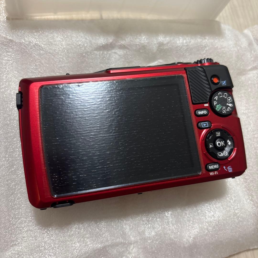 OM SYSTEM TG-7 レッド コンパクトデジタルカメラ　SDカード付き
