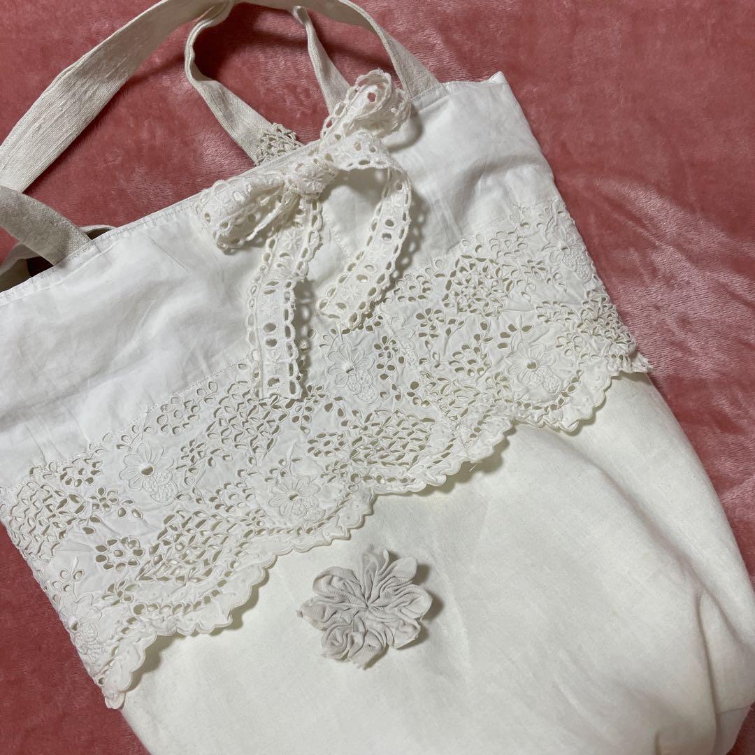 フランスアンティークシーツリメイクバック