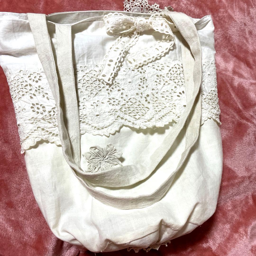 フランスアンティークシーツリメイクバック