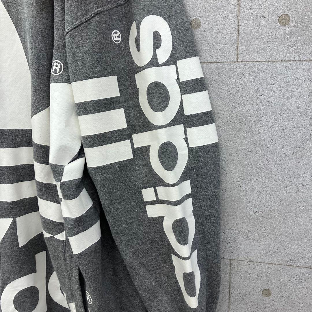 adidas ジップパーカー スウェット 80s 90s DLD L 灰