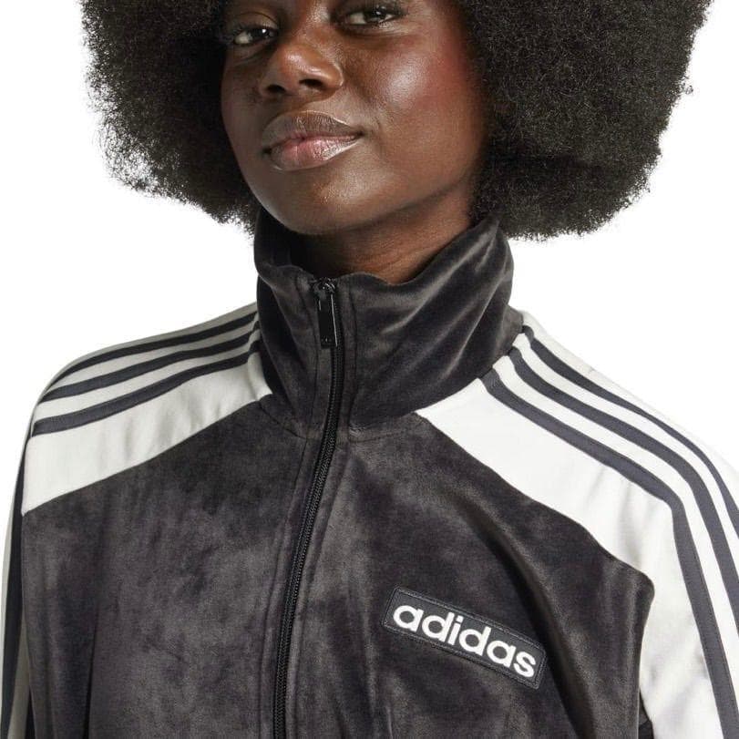 adidas アディブレイク ベロア トラックトップ 重盛さと美 M ブラック