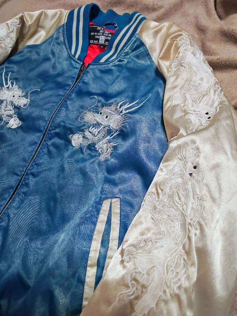 JUNGLE STORM 美品 龍日本限定 スカジャン vintage サテン