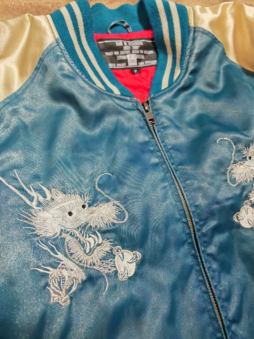 JUNGLE STORM 美品 龍日本限定 スカジャン vintage サテン