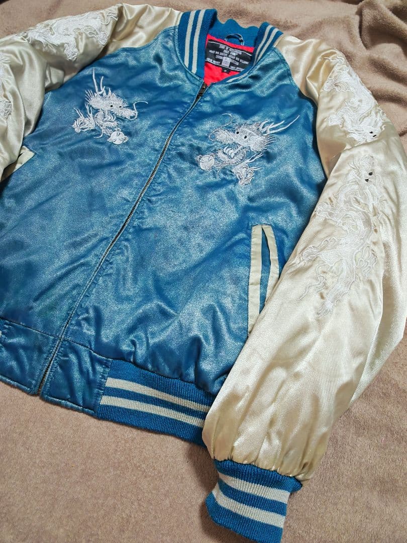 JUNGLE STORM 美品 龍日本限定 スカジャン vintage サテン
