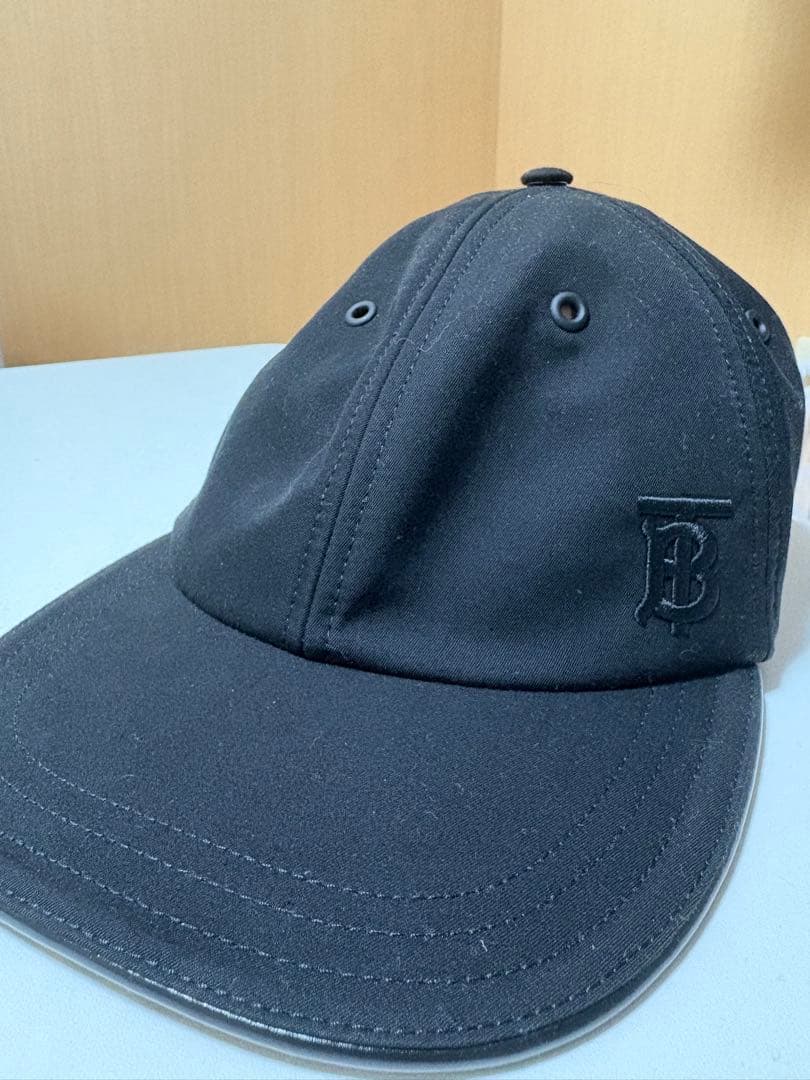 【美品】BURBERRY ブラックキャップ Lサイズ