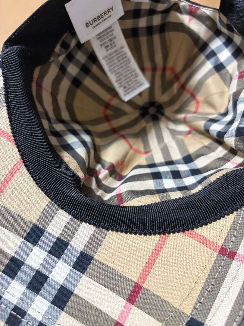 【美品】BURBERRY ブラックキャップ Lサイズ