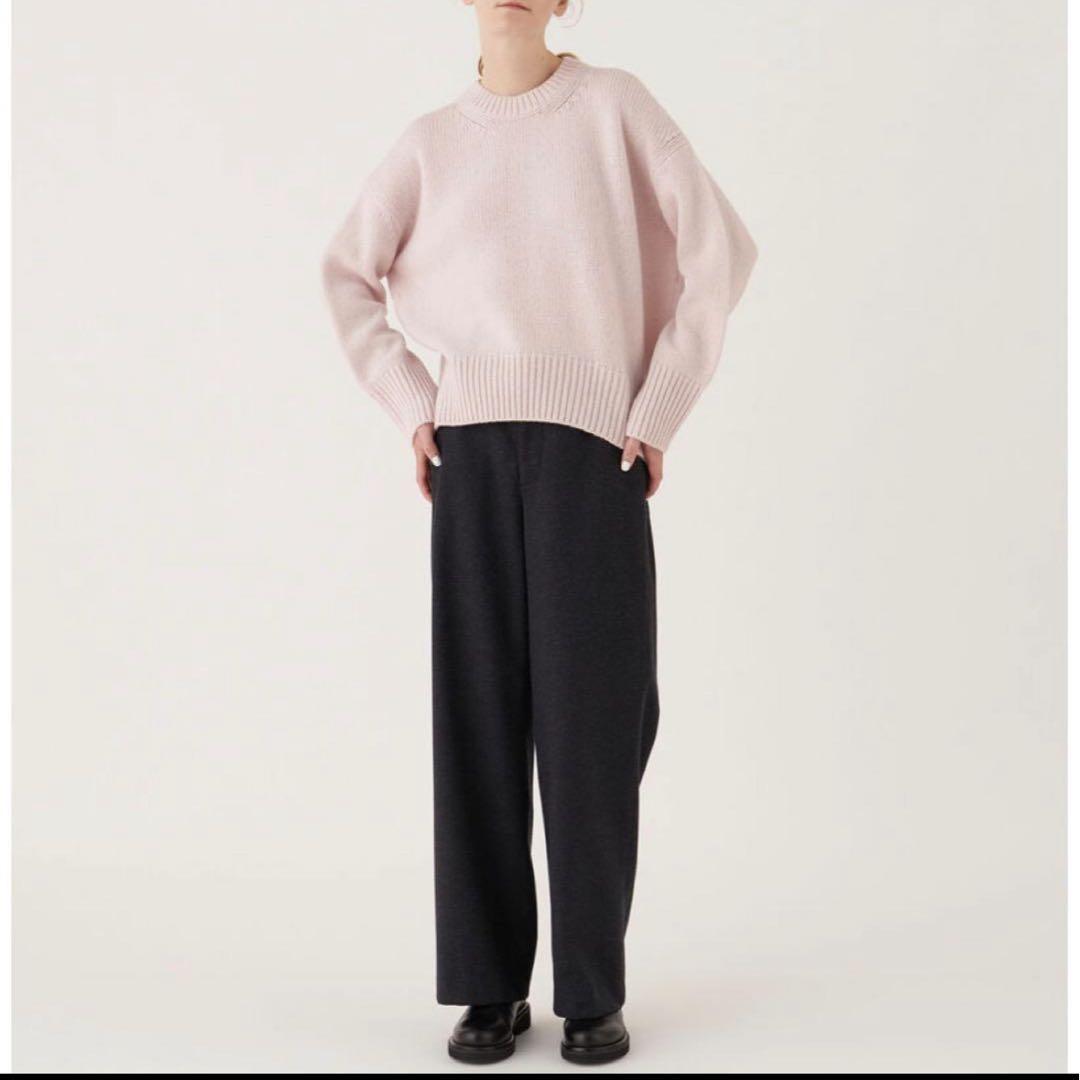 GALERIE VIE ファインウール クルーネックプルオーバー ニット ピンク