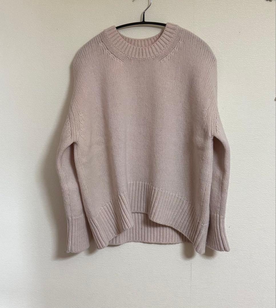 GALERIE VIE ファインウール クルーネックプルオーバー ニット ピンク
