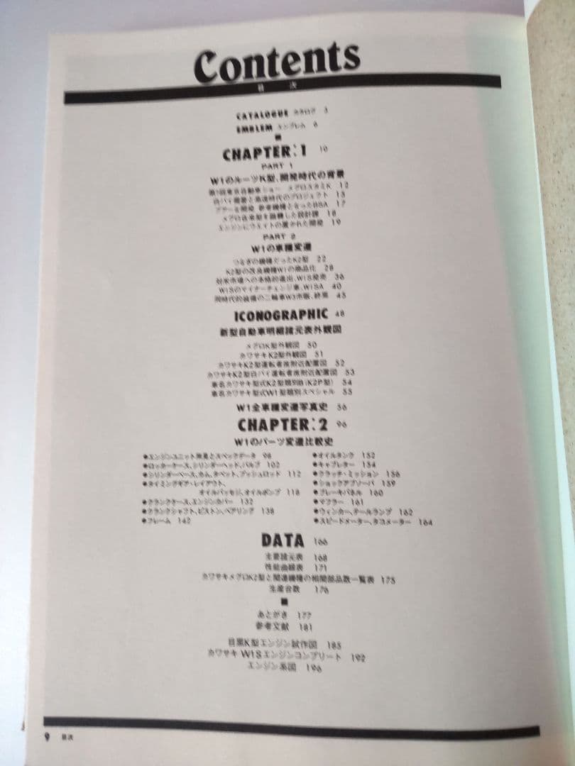 W1 FILE MEGURO 1960 KAWASAKI 1973 W1の技術