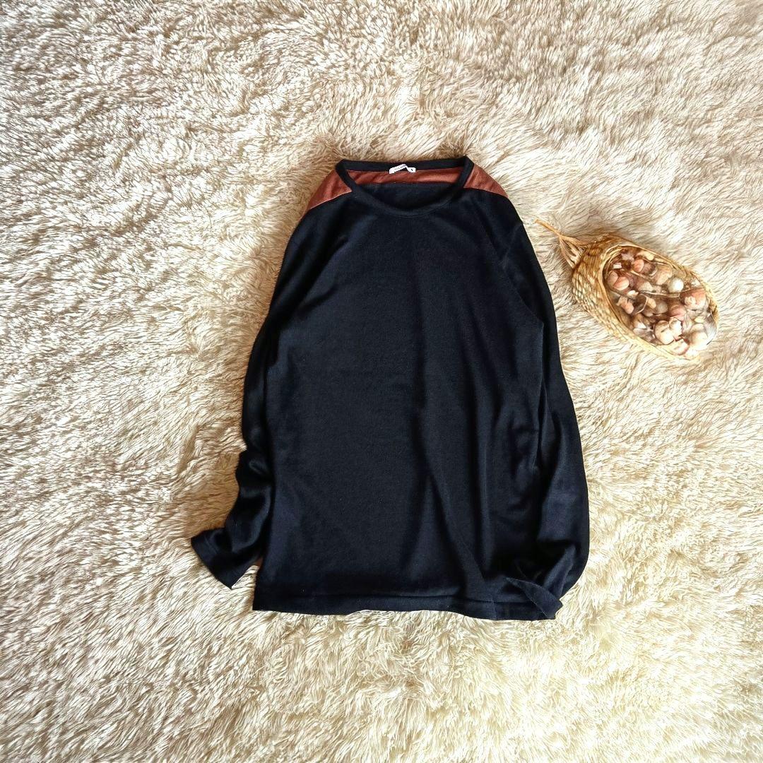 ミナペルホネン　アンゴラ100％ニット　黒