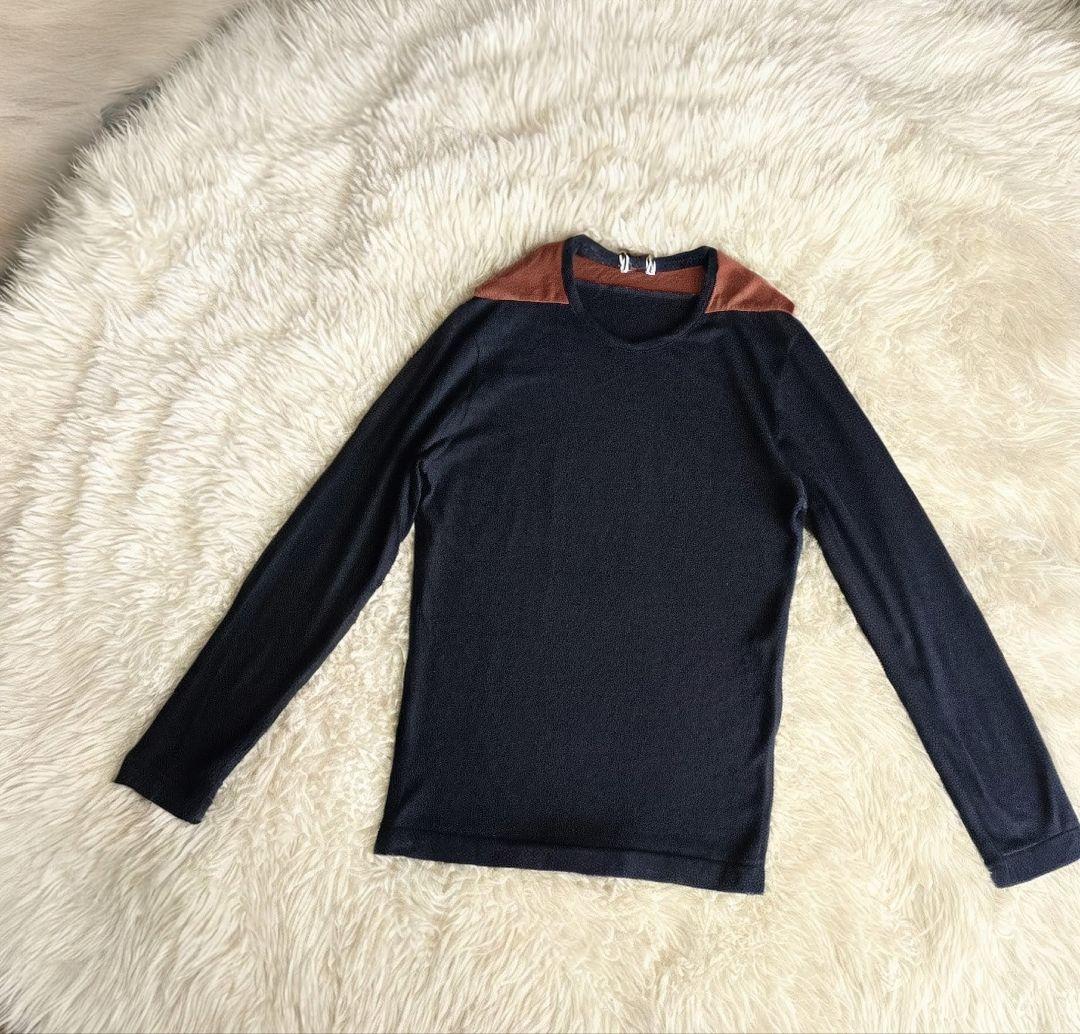 ミナペルホネン　アンゴラ100％ニット　黒