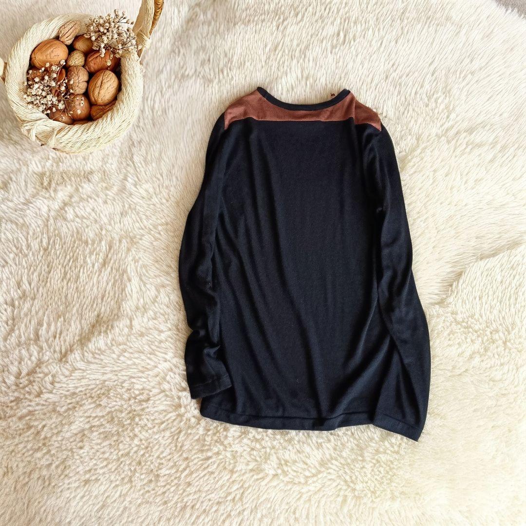 ミナペルホネン　アンゴラ100％ニット　黒