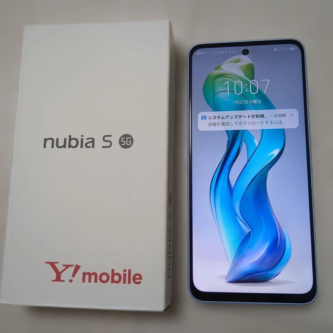 美品 ZTE スマートフォン nubia S 5G A403ZT ライトパープル