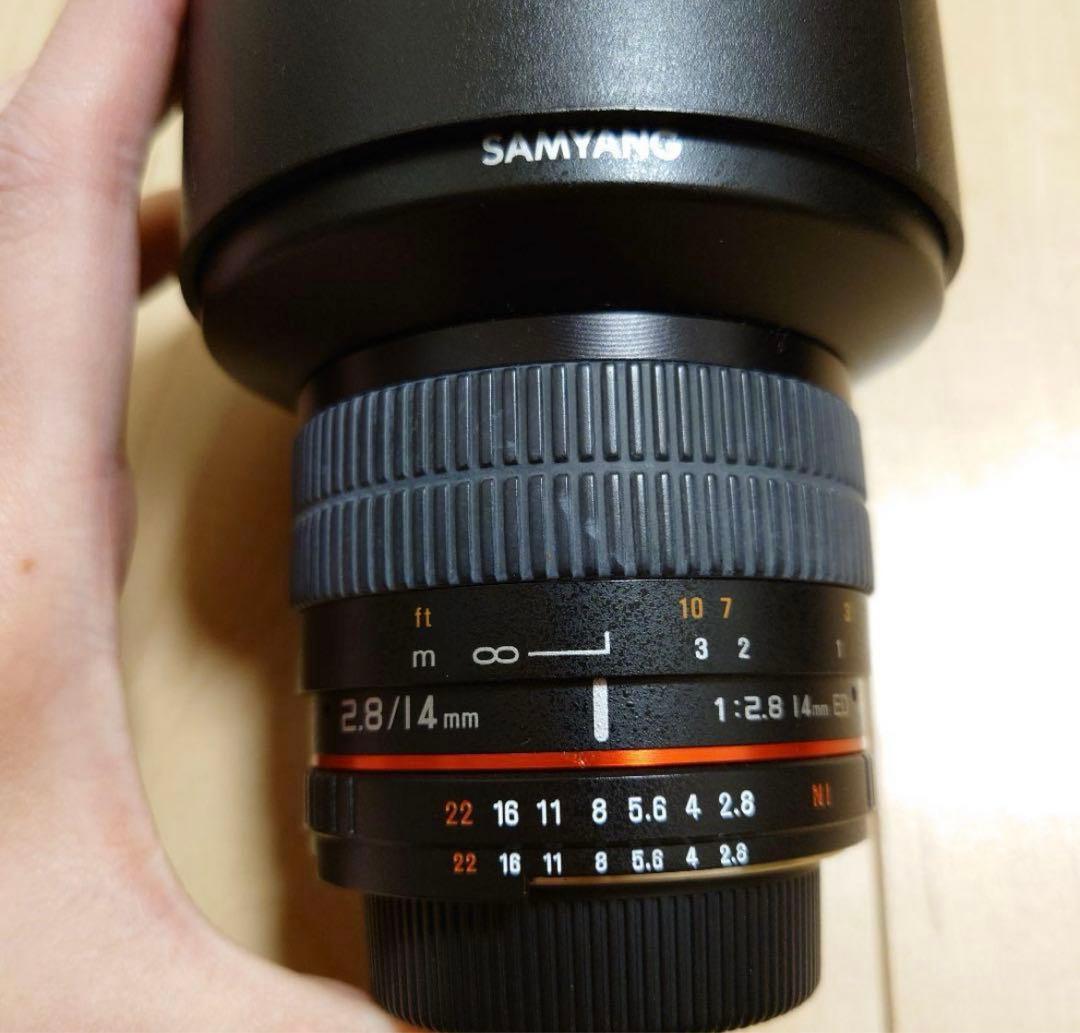 SAMYANG Nikon fマウント　広角レンズ　f2.8 14mm
