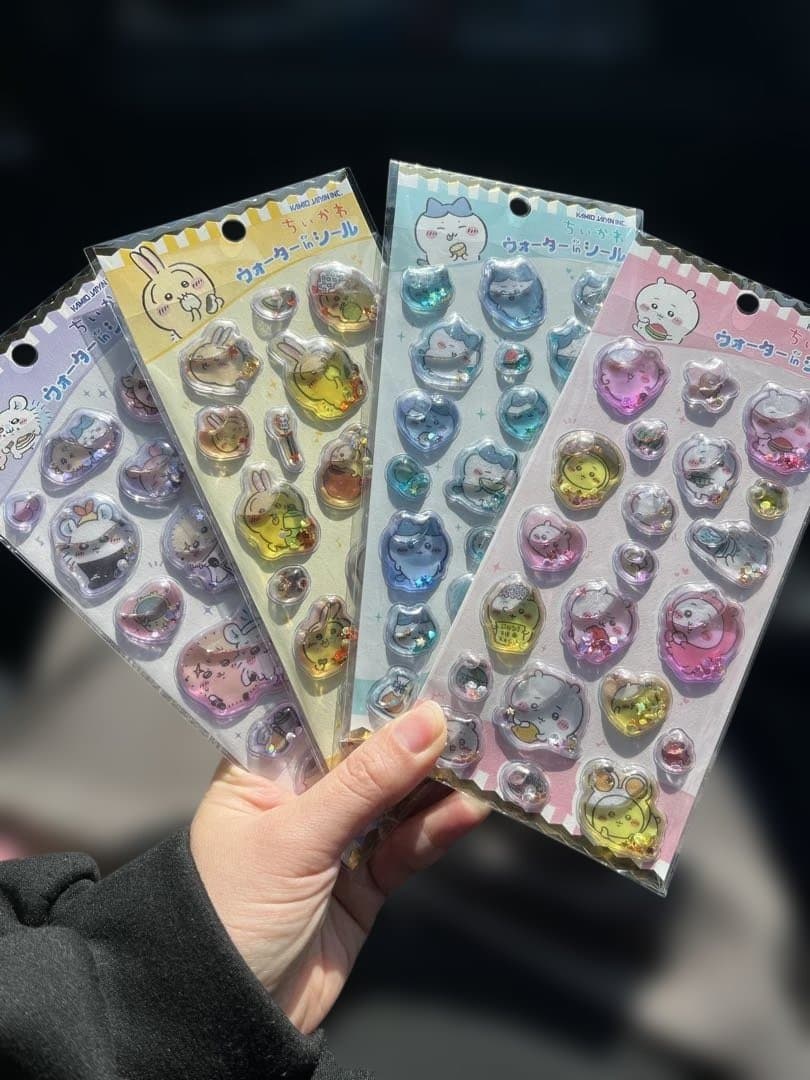 ちいかわ　ウォーターインシール 4枚セット