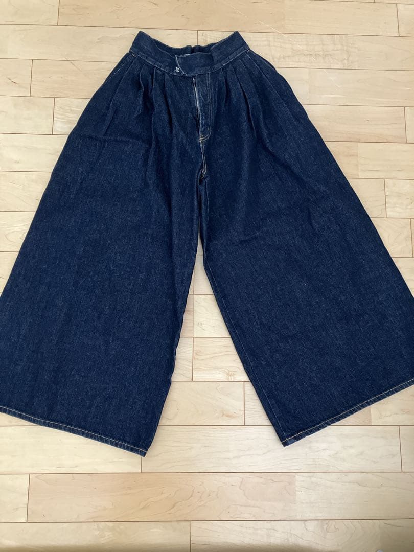 WWW！ETRETOKYO✖️EDWINコラボタックワイドデニムパンツS