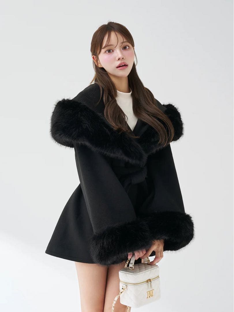 ダーリッチ　ウエストベルトプリンセスラインコート