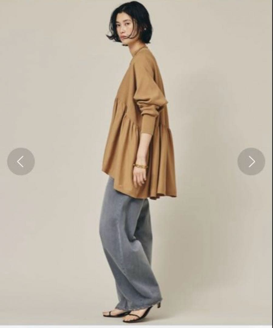 Curensology カレンソロジー テンセルポリエステルギャザープルオーバー