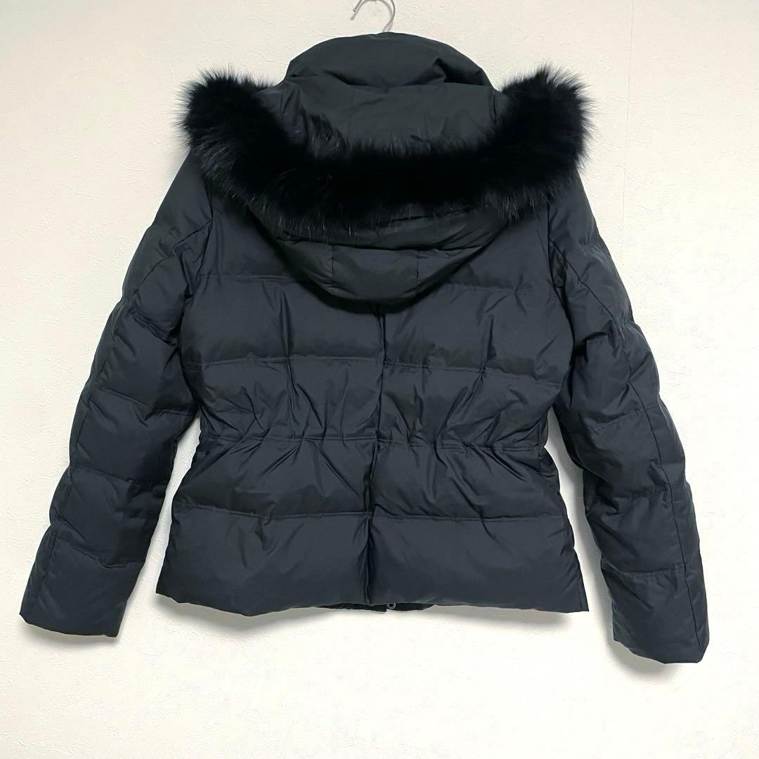 美品　23区 フォックスファー　軽量　ショート丈　ダウンジャケット 40 黒