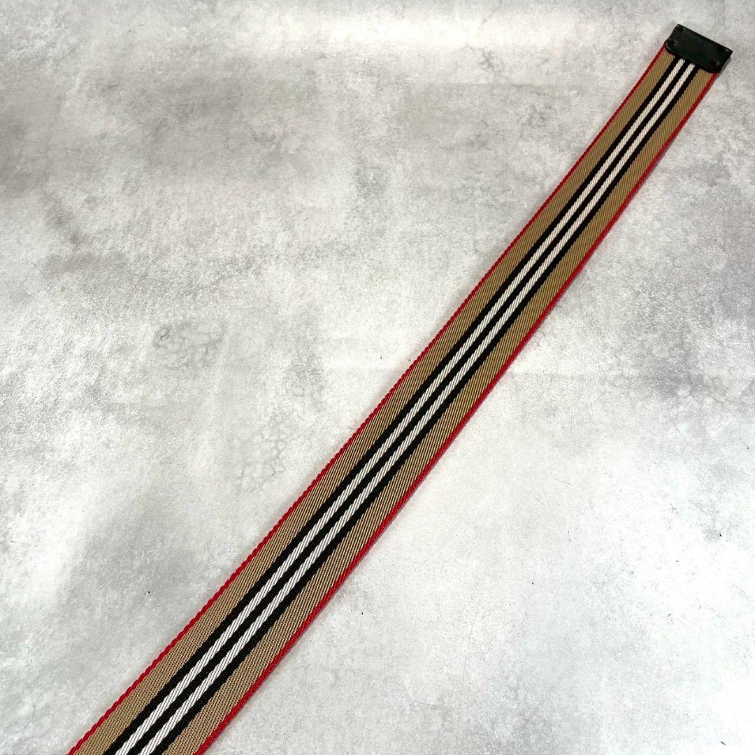 美品●BURBERRY ダブルDリング ベルト マルチカラー 約120cm
