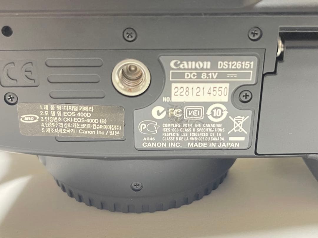 Canon EOS 400D デジタル一眼レフカメラ ※ボディーのみ
