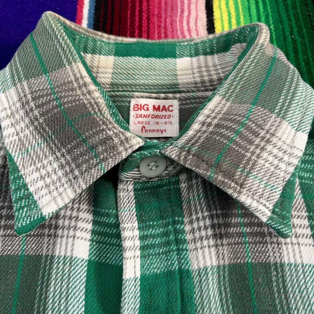 50s 60s BIG MAC Penneys ヘビーネルシャツ