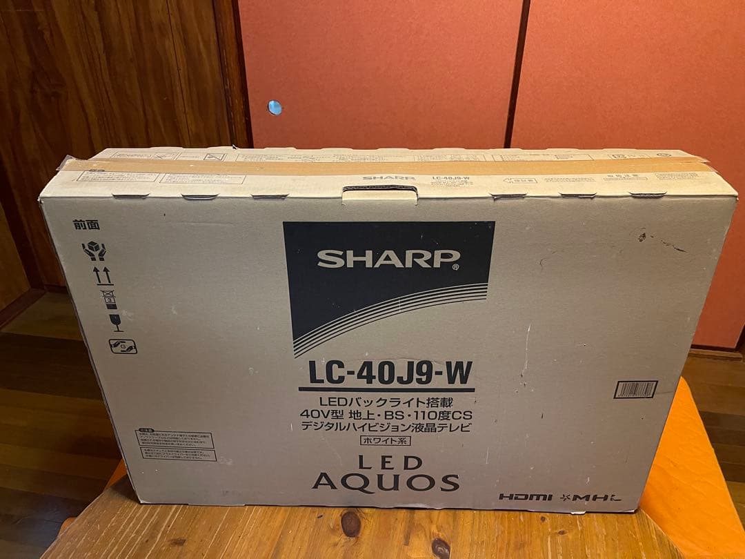 AQUOS 液晶テレビ ホワイトLC-40J9-W