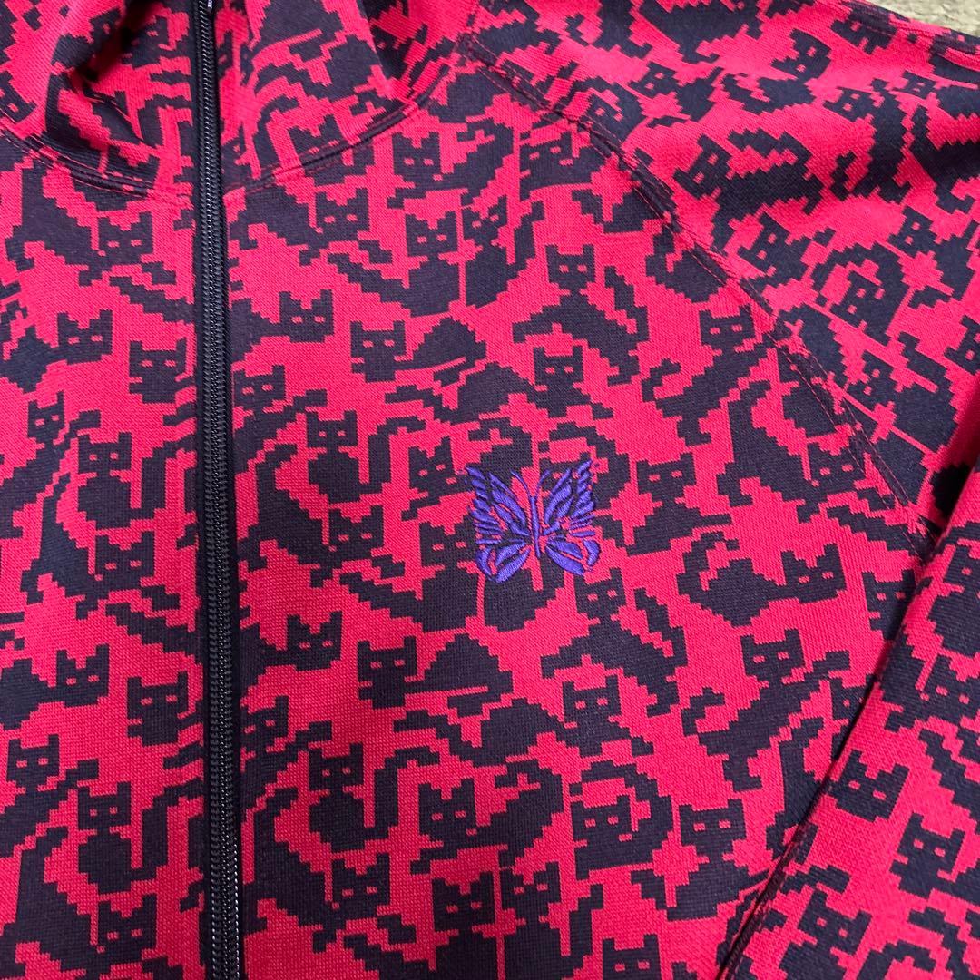 needls トラックジャケット　赤　猫