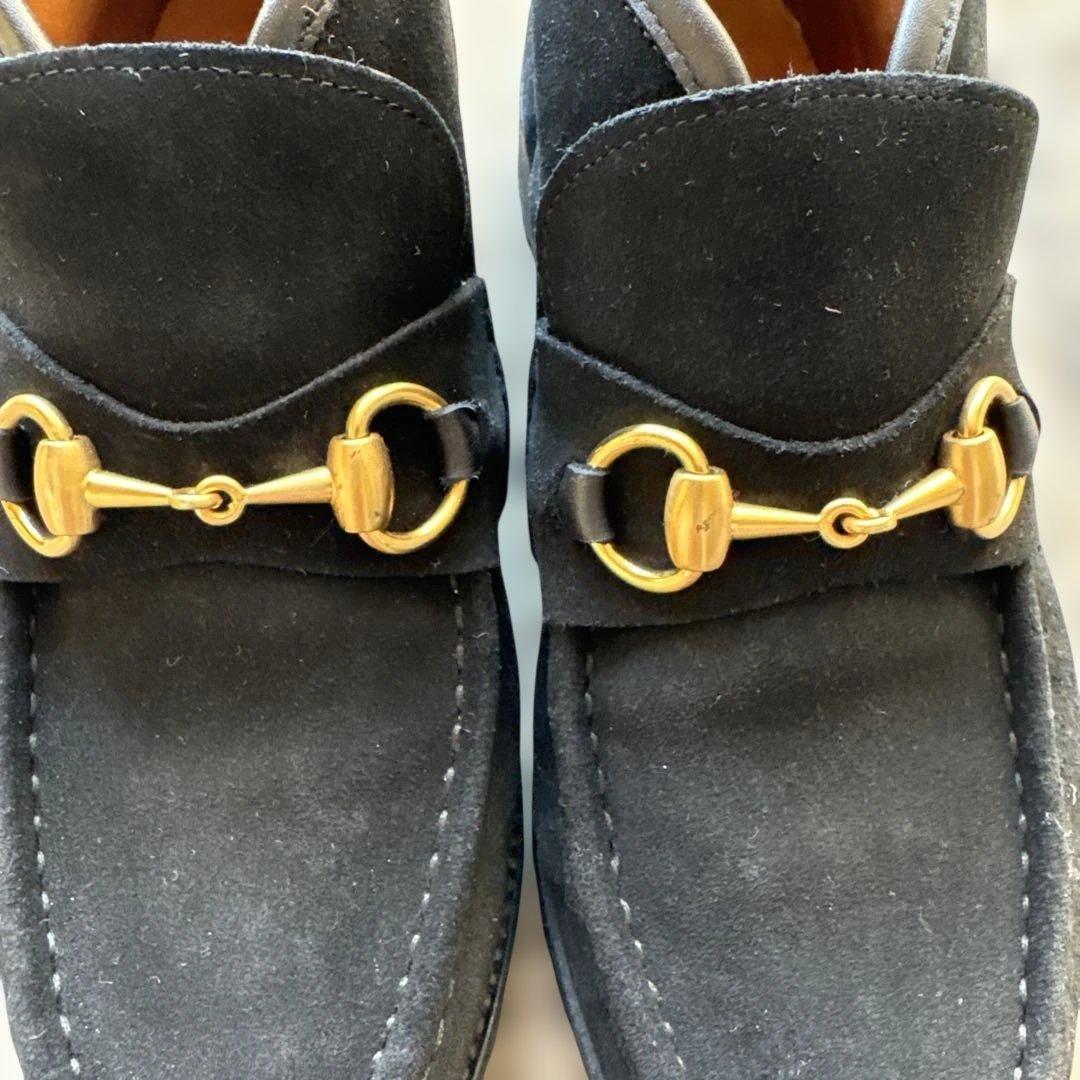 GUCCI ホースビット　フーディ　ブーツ　スエード 38 1/2