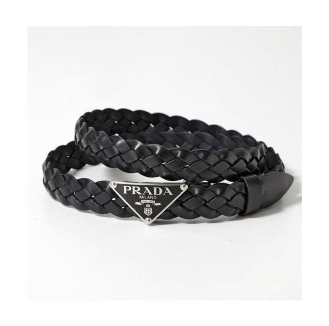PRADA ベルト 2CS114 2A7P レザー トライアングルロゴ